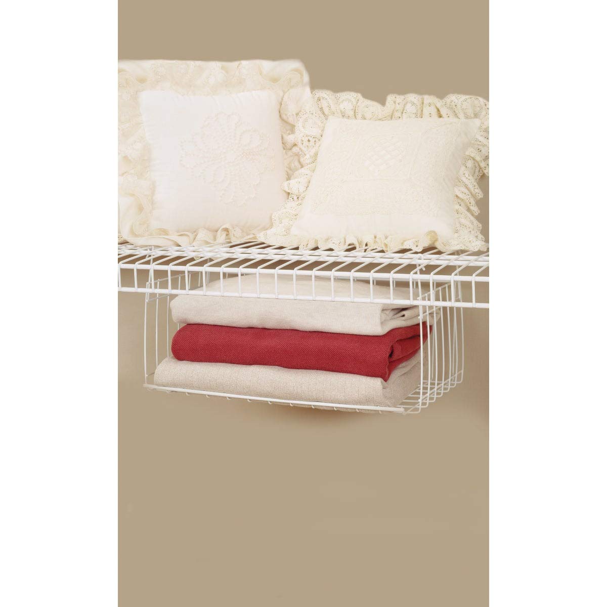 Closetmaid Hanging Basket, White, 30.5 Cm X 19 Cm X 14 Cm
