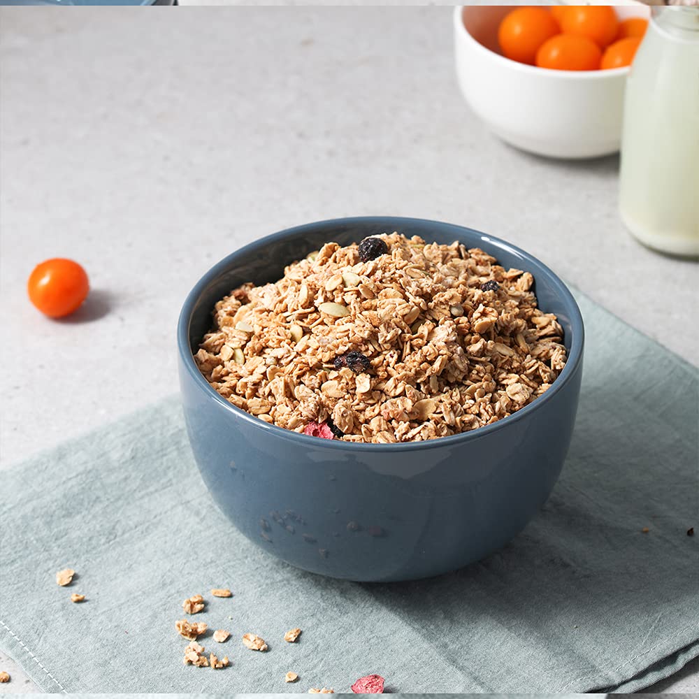 Dowan 5.8  Deep Soup Bowls & Cereal Bowls - 30 Ounces Large Bowls Set Of 4 For Kitchen - Ceramic Bowls For Cereal, Soup, Oatme