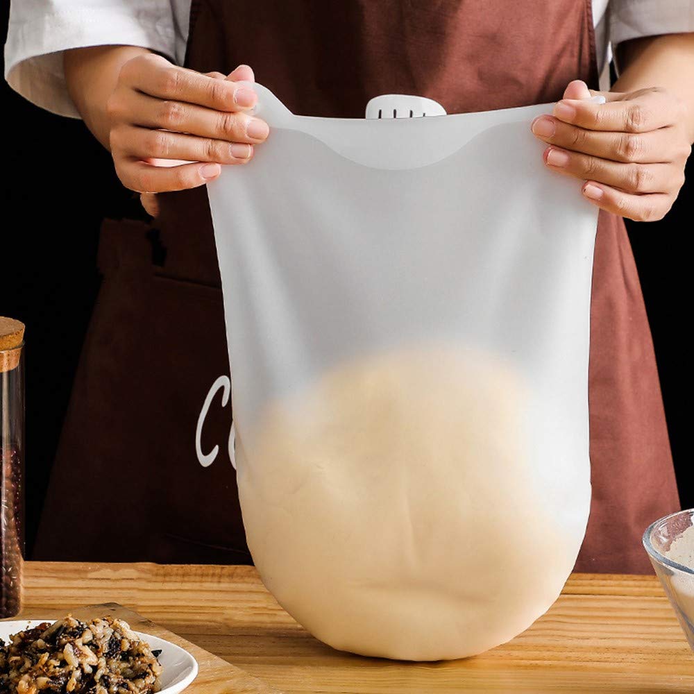 Large Silicone Kneading Bag, Reusable Food-Grade Silicone Bag, Multifunctional Dough Mixer For Bread, Pastryand Pizza, Flour Mix
