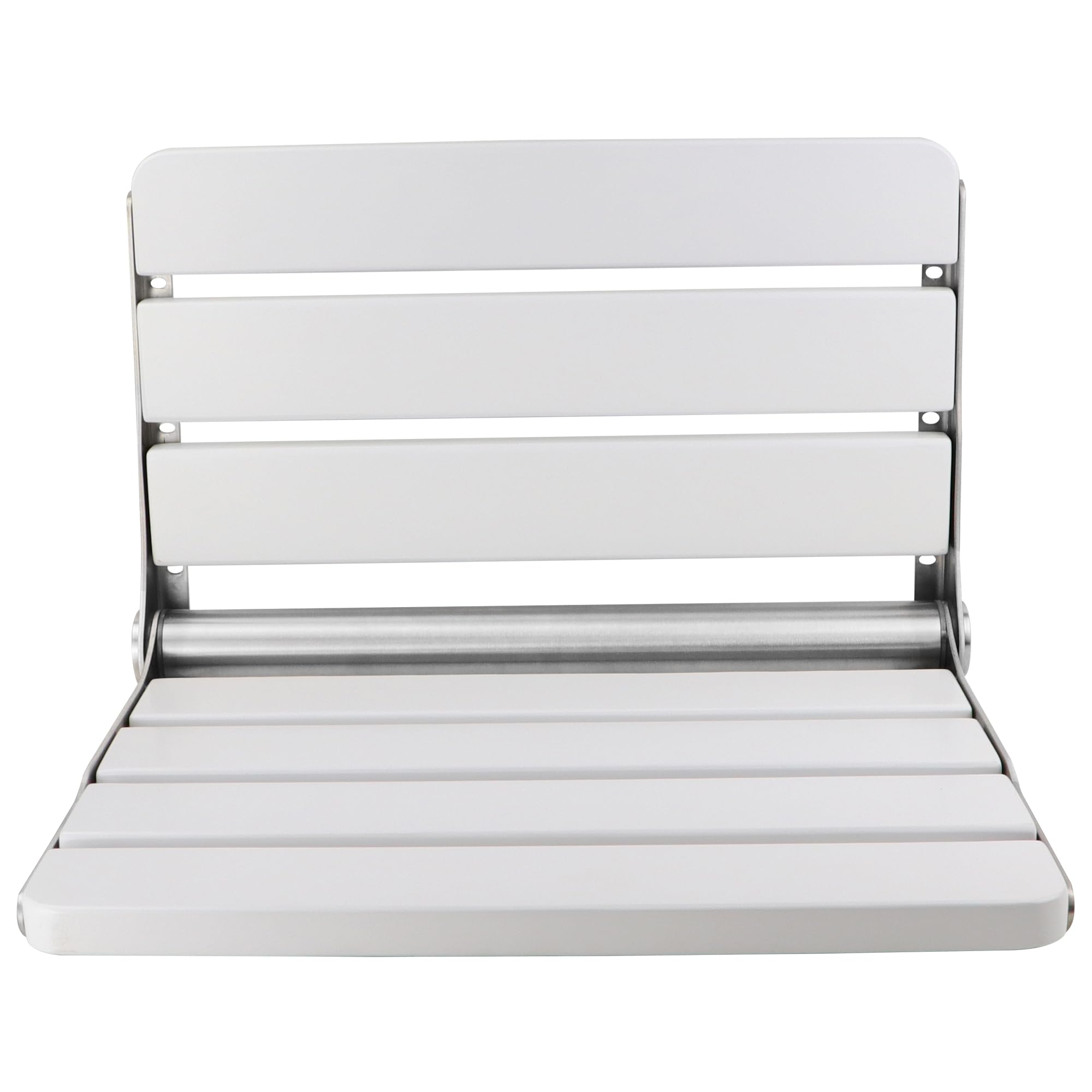 16 Inchs Foldable Shower Seat Wall Mounted, Folding Shower Seat for Adults, 400lbs Max Load for Inside Shower, Small Shower Spac