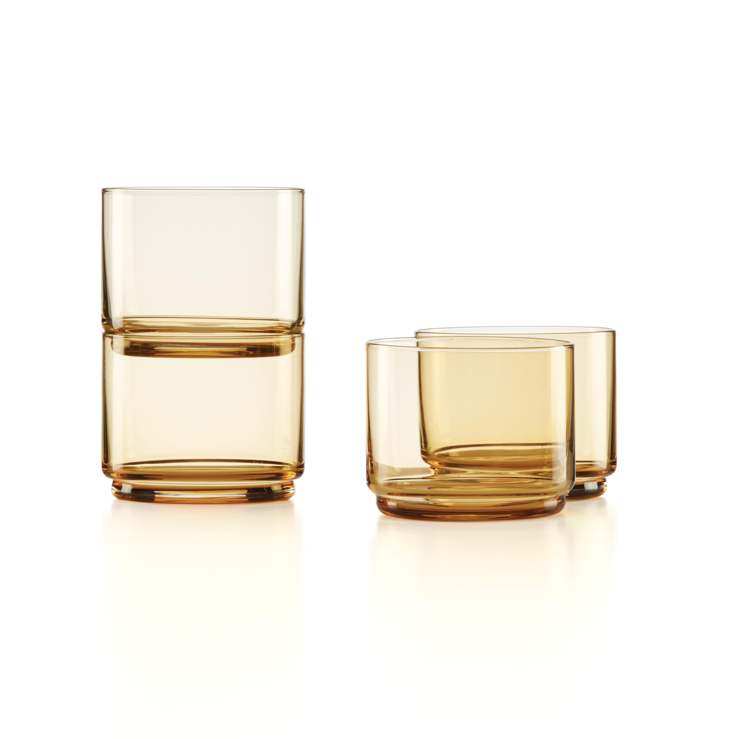 Lenox Tuscany Classics 4Pc Short Glasses, 1.10, Orange