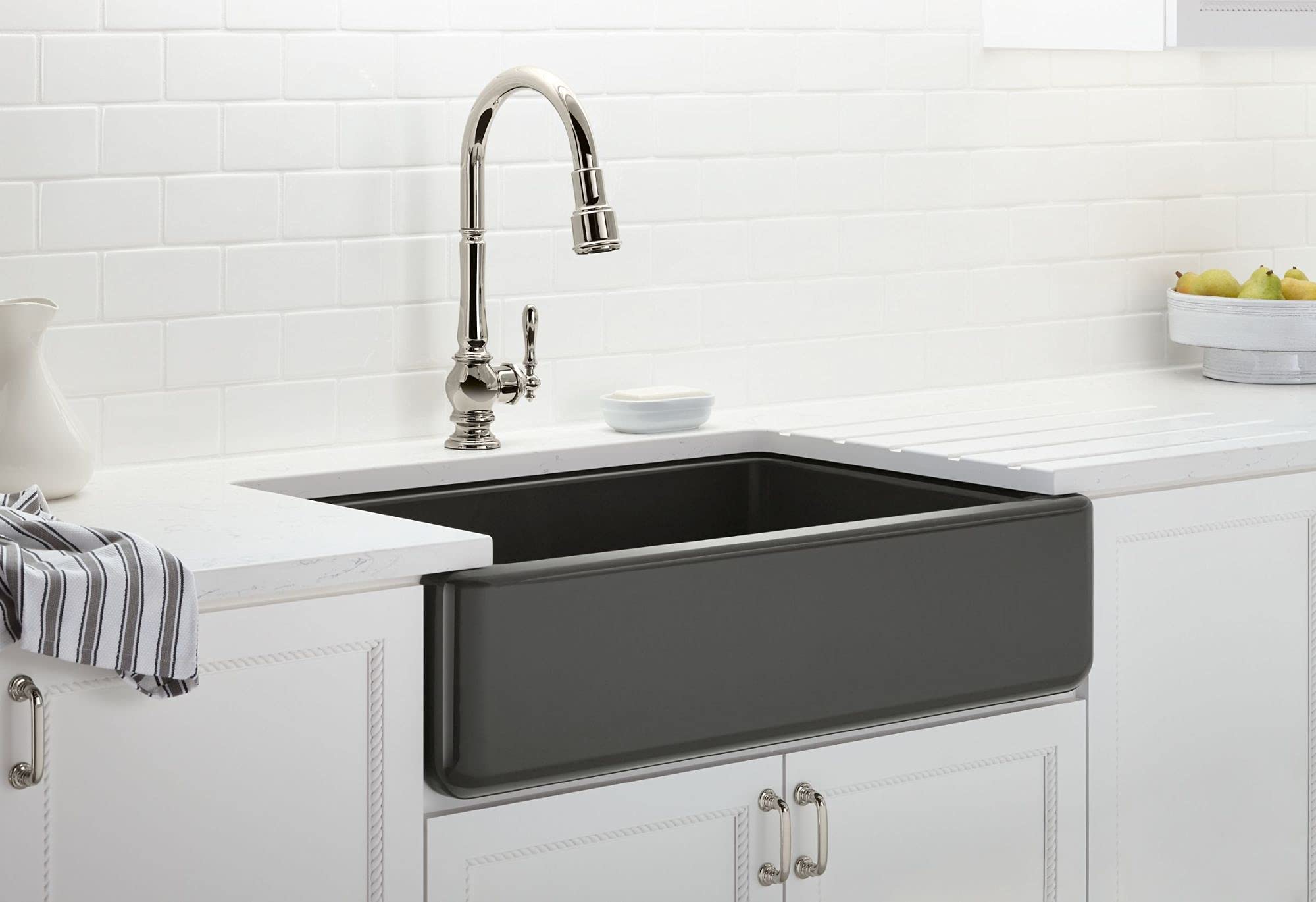Kohler K-99259-Sn Artifacts Kitchen Sink Faucet, 17.63 X 4.31 X 8.50 Inches, Vibrant Polished Nickel
