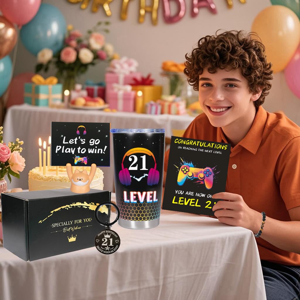 Carselage 21st Birthday Gifts for Him, Cool 21 Year Old Gift for Son, Gamer Gifts for Teenage Boy, Christmas Gift for Male, Neph
