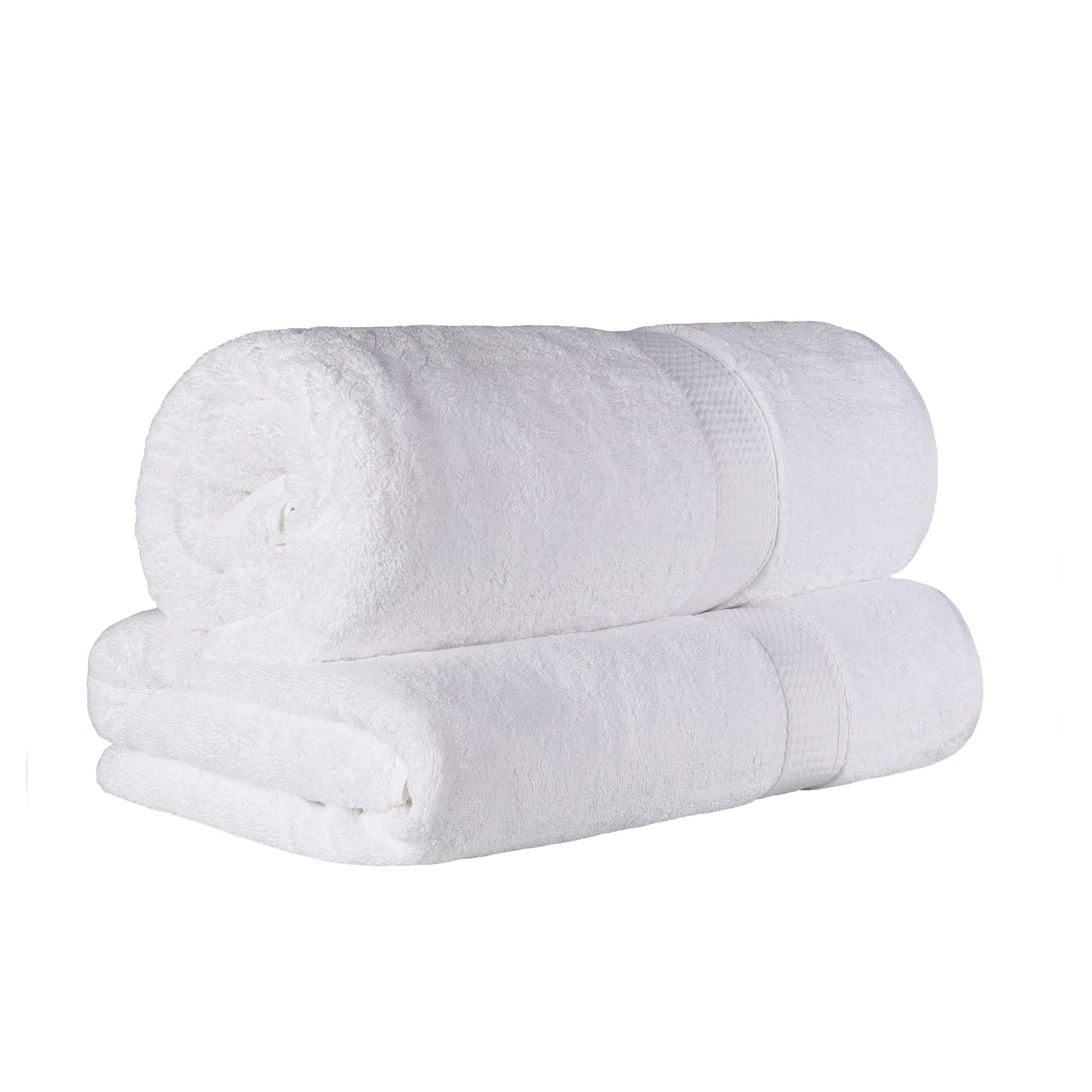 Superior Egyptian Cotton Pile Bath Sheet Set Of 2, Ultra Soft Luxury Towels, Thick Plush Essentials, Absorbent Heavyweight, Gues