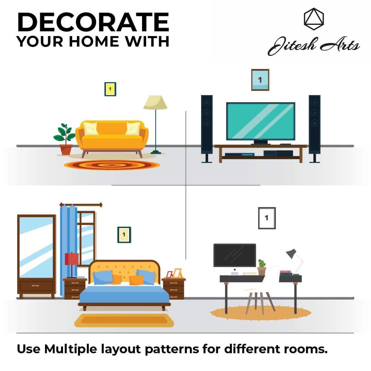 Puja Jitesh Arts Wall Painting For Home Decoration Paintings For Living Room Decor Beautiful Abstract Art Varanasi Ghat Spiritua