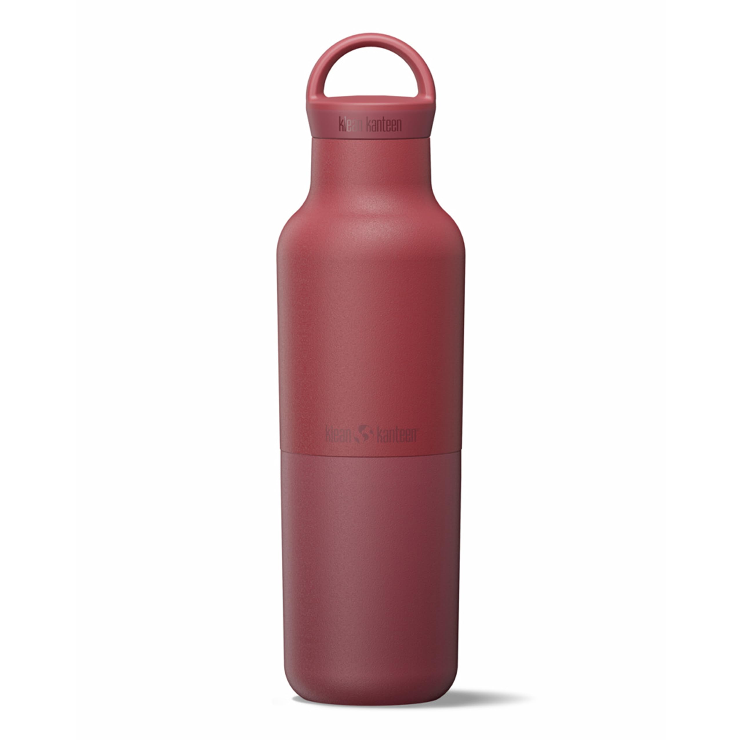 Klean Kanteen 20 oz Rise Classic Insulated Water Bottle  Keep Drinks Cold 65 Hours  Leakproof Arch Loop Cap  Climate Lock Vac