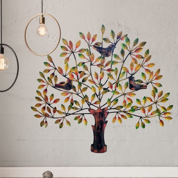 Mohan Jodero Elegant Birds, Figures Iron Metal Handicraft Wall Decor- Multicolor, Standard