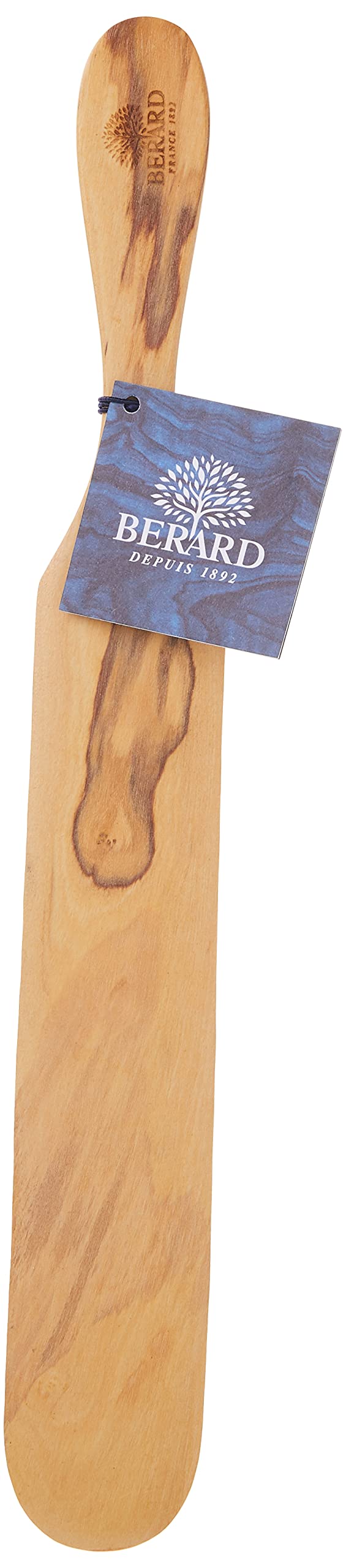 Berard 20275 French Olive-Wood Handcrafted Pancake Spatula, Little