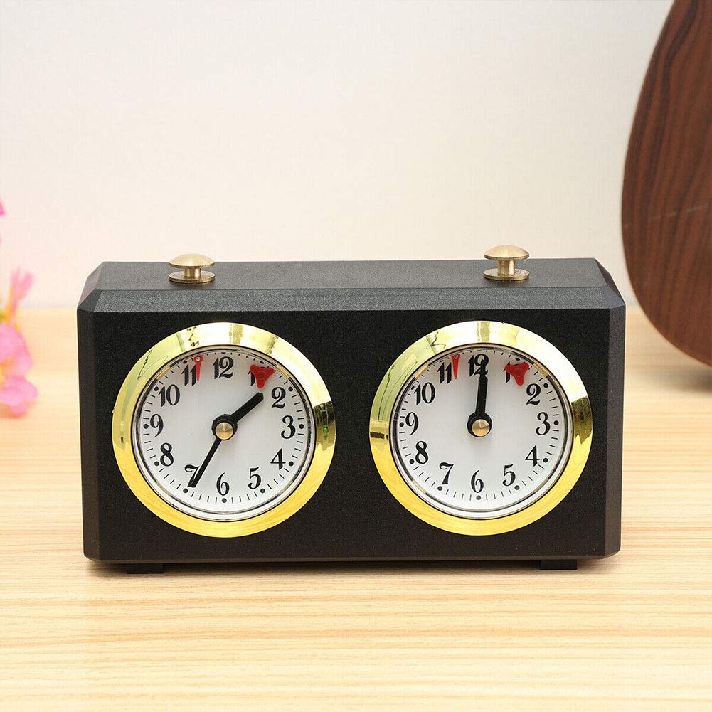 Chess Timer, Professional Chess Clock Game Timer Analogue Clock Chess Timer I-Go Count Up Count Down Timer, International Chess