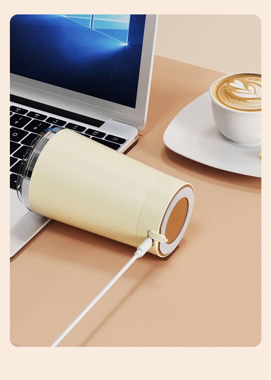 Self Stirring Mug With Lid 13.5 Oz Electric High Speed Mixing Cup 400Ml Rechargeable Automatic Stirring Coffee Mixer Cup(Color:B