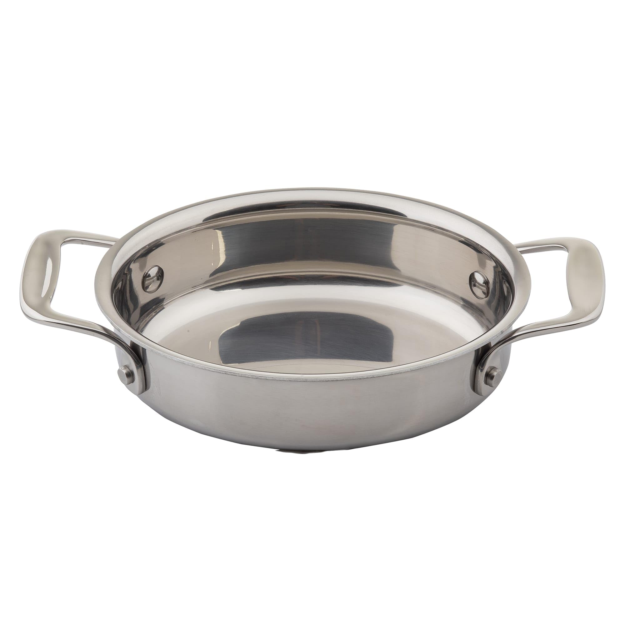 TableCraft Products CW2056 TriPly Mini Oval Casserole with Handles, 6 x 5 x 2 , Height, 5.6875 Width, 9.625 Length