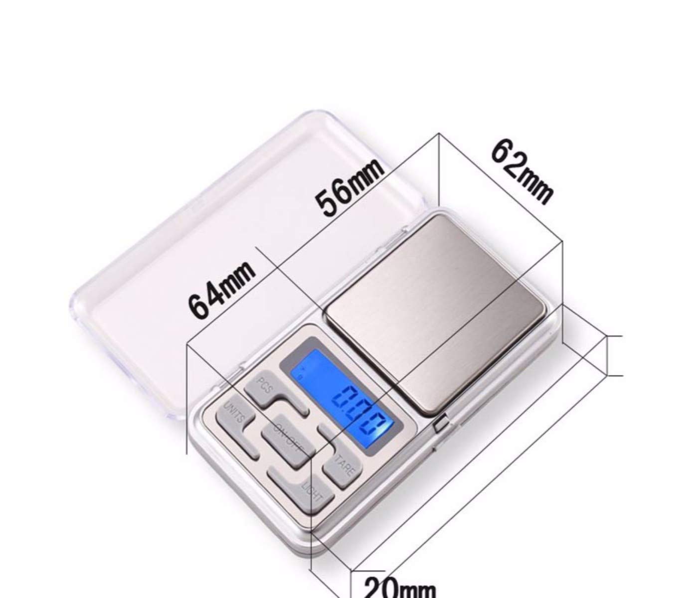 Freshdcart Mini Pocket Weight Scale Digital Jewellery/Chem/Kitchen Small Weighing Machine With Auto Calibration, Tare Full Capac