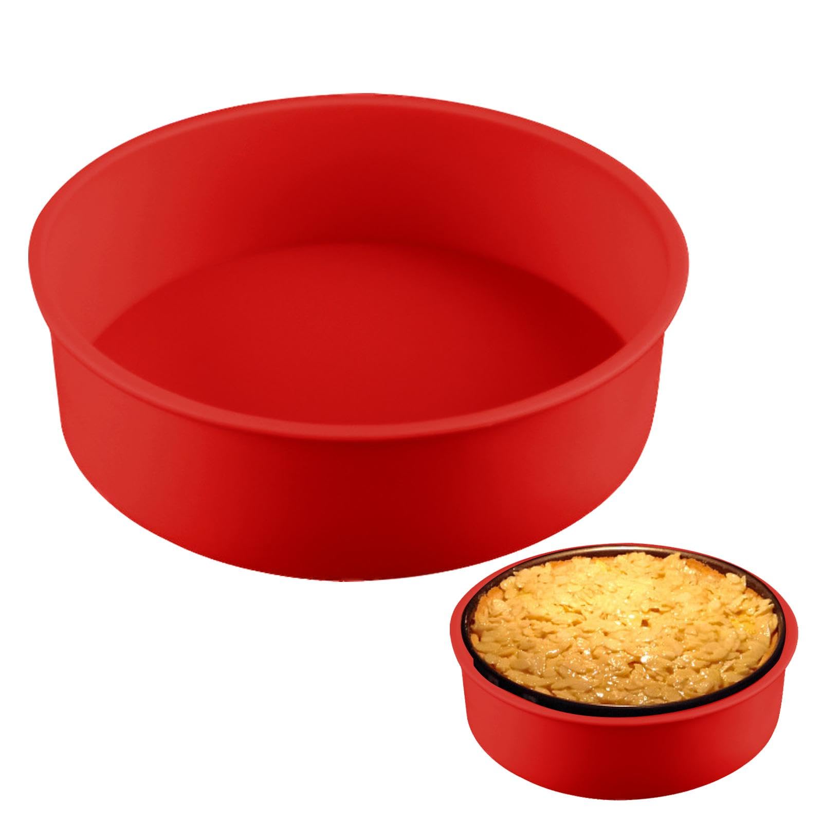 LOQJSS Cheesecake Pan Protector 10 Round Springform Pan Silicone Cheesecake Water Bath Pan Round Cake Pan Baking Mold Preventing