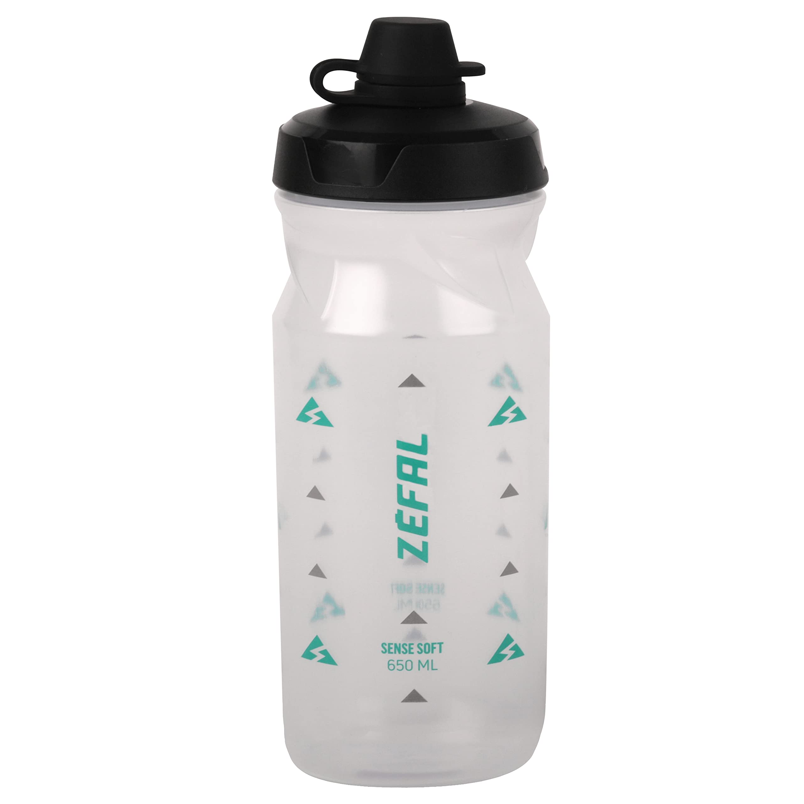 ZEFAL Sense Soft 65 No-Mud Water Bottle, Translucent, 650ml