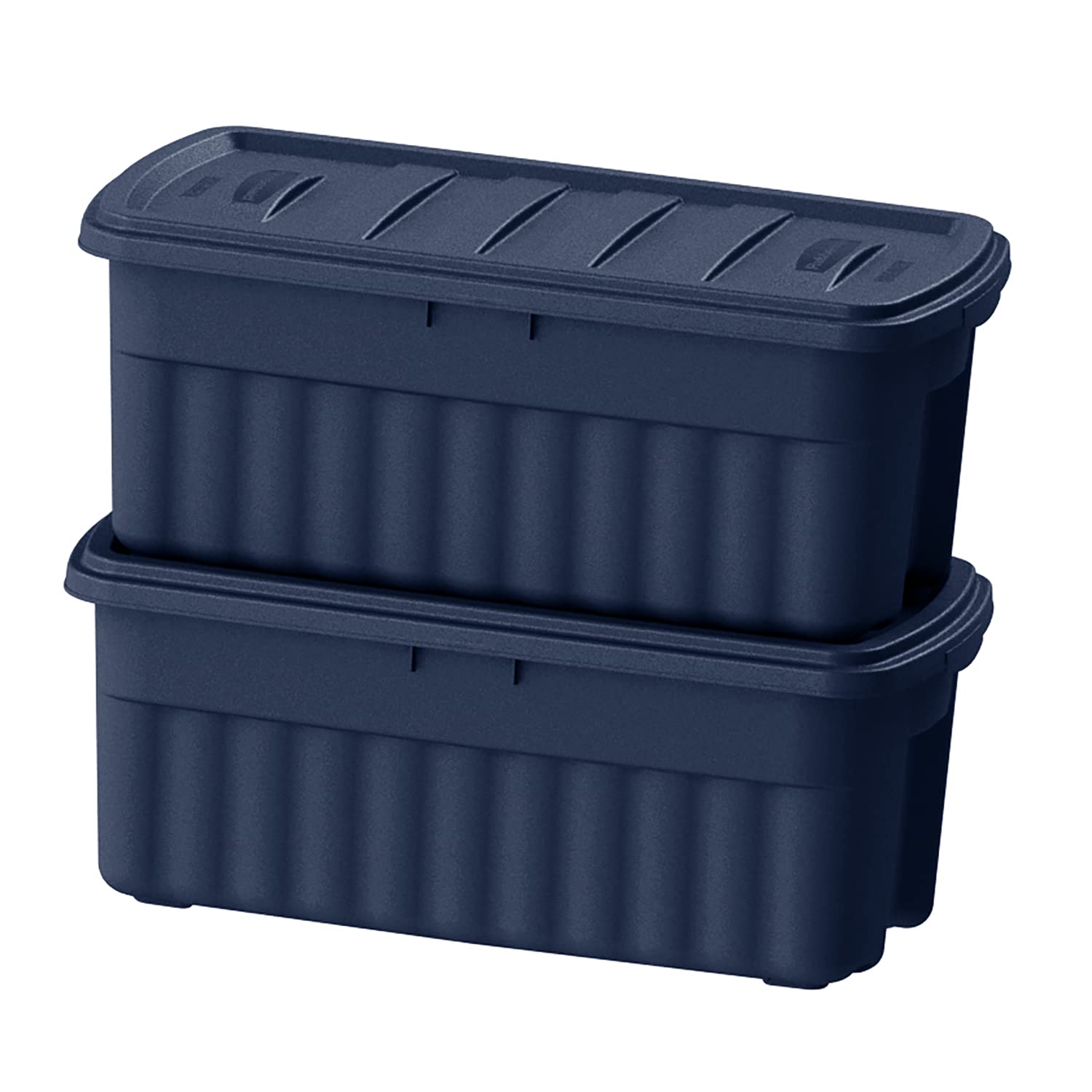 Rubbermaid Roughneck Storage Totes 50 Gal, Large Durable Stackable Storage Containers, Great For Basement, Attic, Garage Storage