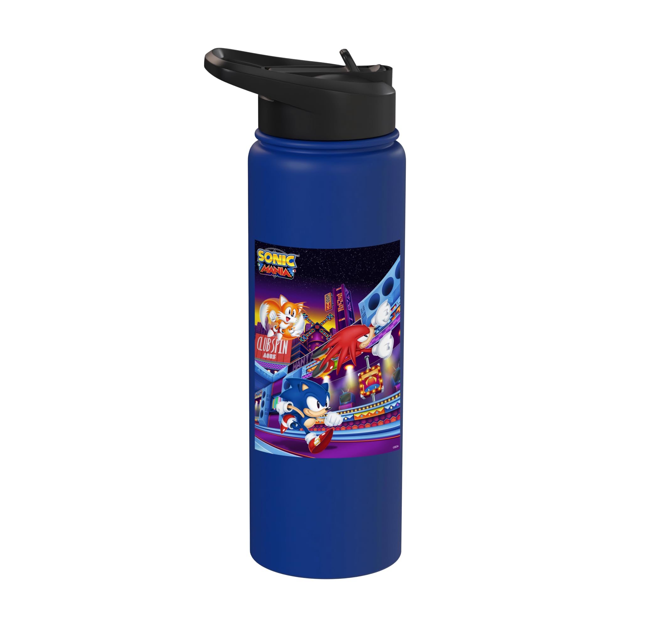 Sonic the Hedgehog  Sonic Mania Club Spin Stainless Steel Insulated Water Bottle