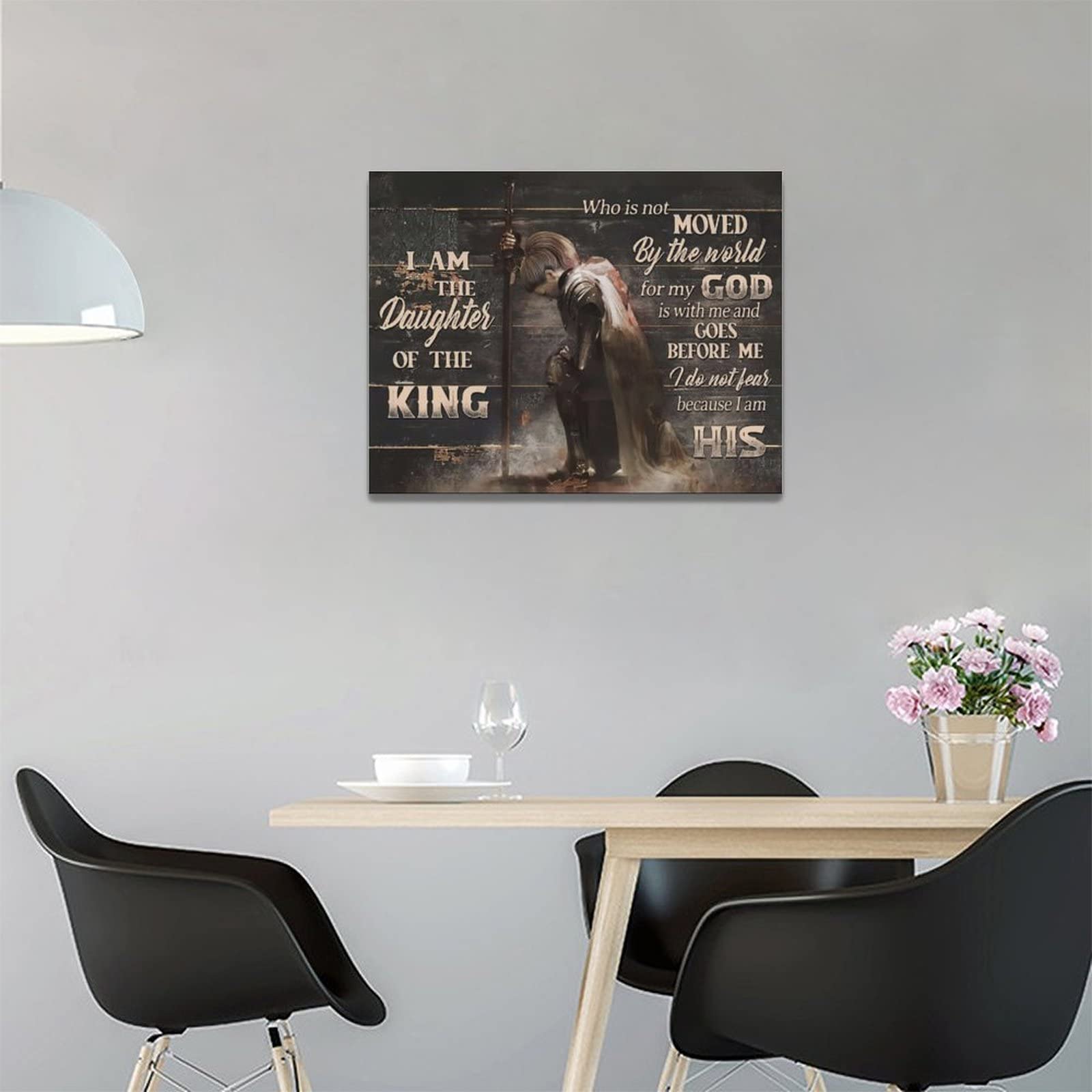 Taimeng Warrior Motivational Wall Art Scripture Bible Verses Pictures Christian Decor For Women Girls Quotes Canvas Prints Paint