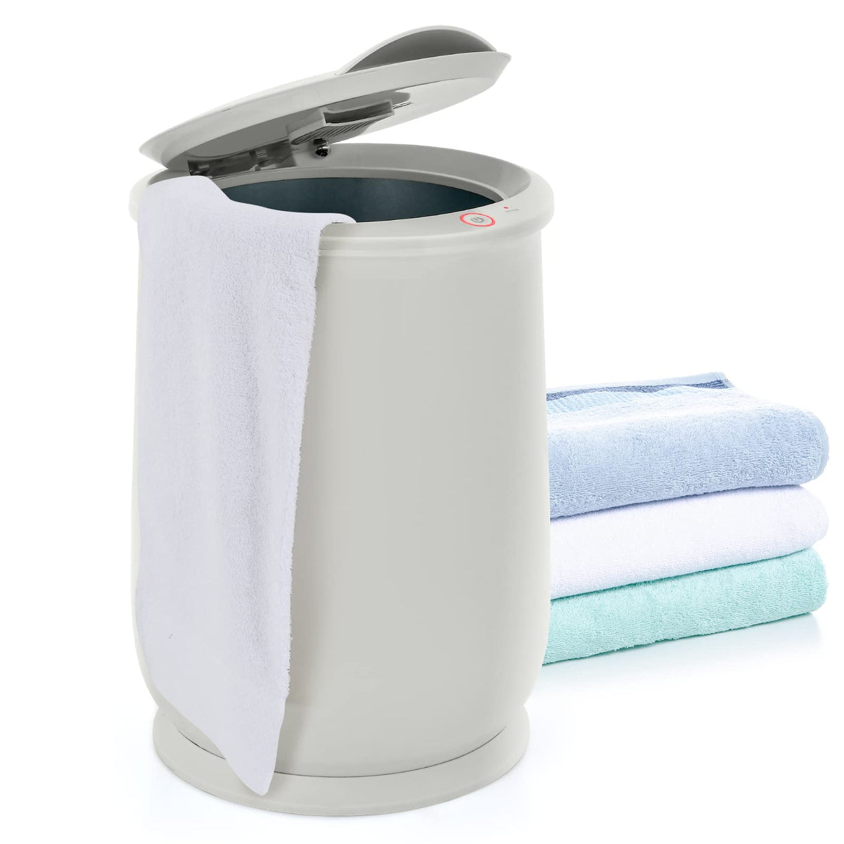 Tangkula Towel Warmer Bucket, 20L Luxury Towel Warmer With Fragrance Holder, Removable Lid, One-Button Control, Auto Shut Off, B