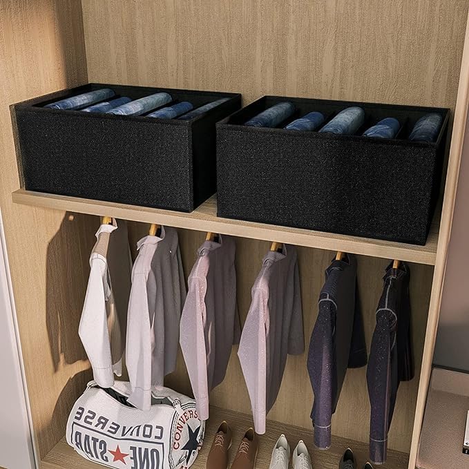 Renva 4 Pcs Clothing Organiser For Wardrobe Storage,Shirt,Pant Drawer Organizer,Wardrobe Organizer For Storage,Closet Organizer