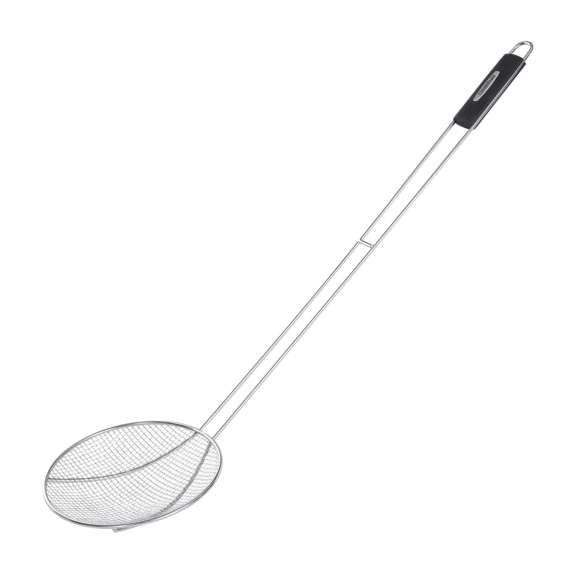 Creole Feast Skm3602 36-Inch Stainless Steel Skimmer With 8'' Bowl, Wire Strainer And Mesh Scoop, Crawfish Long Ladle Accessorie