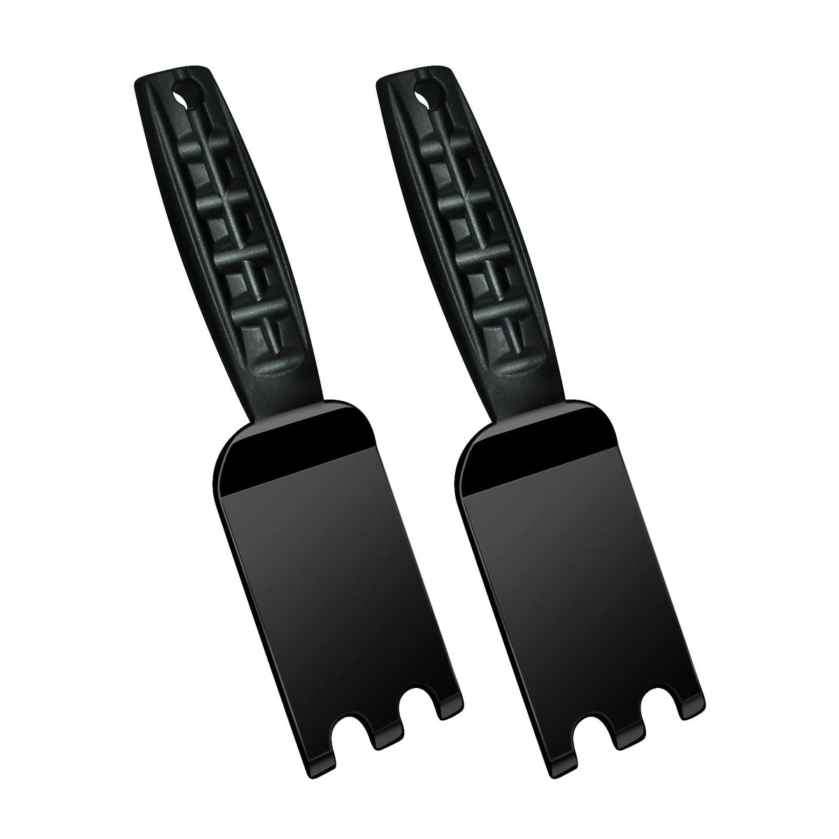 Xyk 2 Pack Grill Spatula Scraper For George Foreman Indoor Grills And Other Indoor Grills With Grooves, Heat Resistant Cleaner T