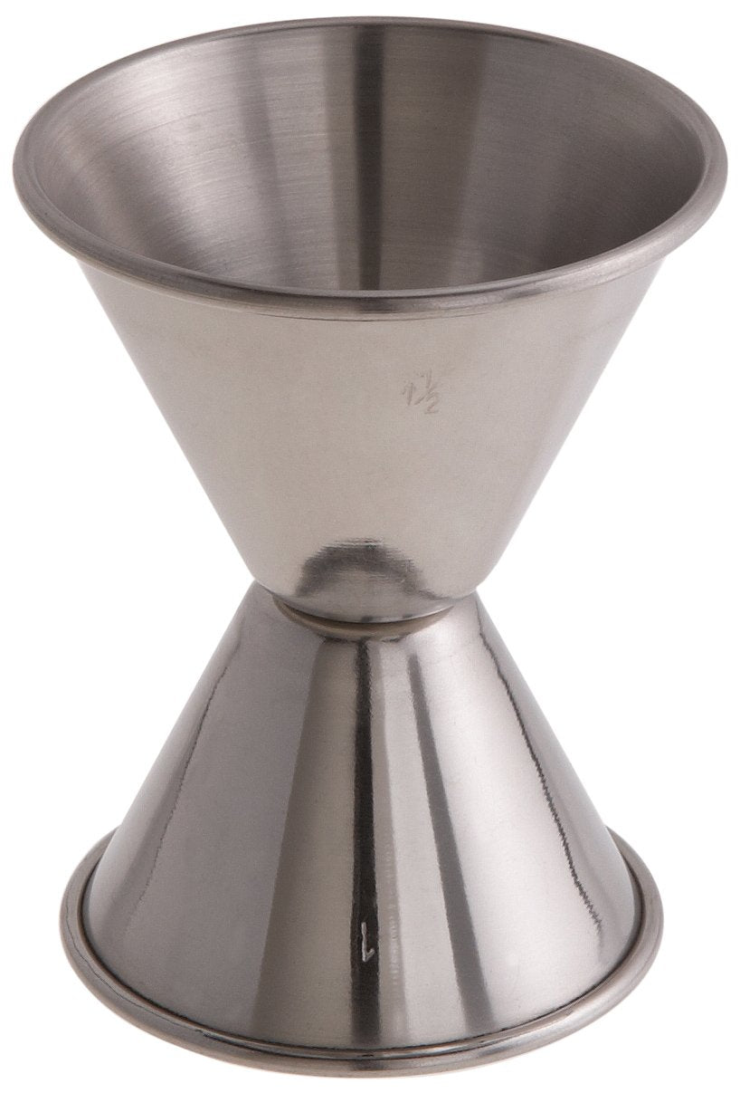 Stanton Trading 1-Ounce By 1-1/2-Ounce Double Jigger, Stainless Steel