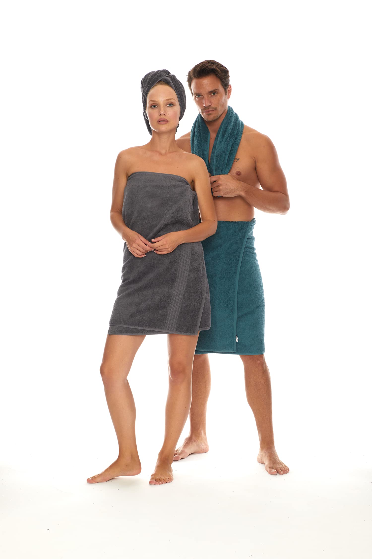 Homelover 6 Piece Towel Set - 100% Organic Cotton, 2 Bath Towels, 2 Hand Towels, 2 Washcloths - 500 Gsm, Hotel & Spa Quality, So