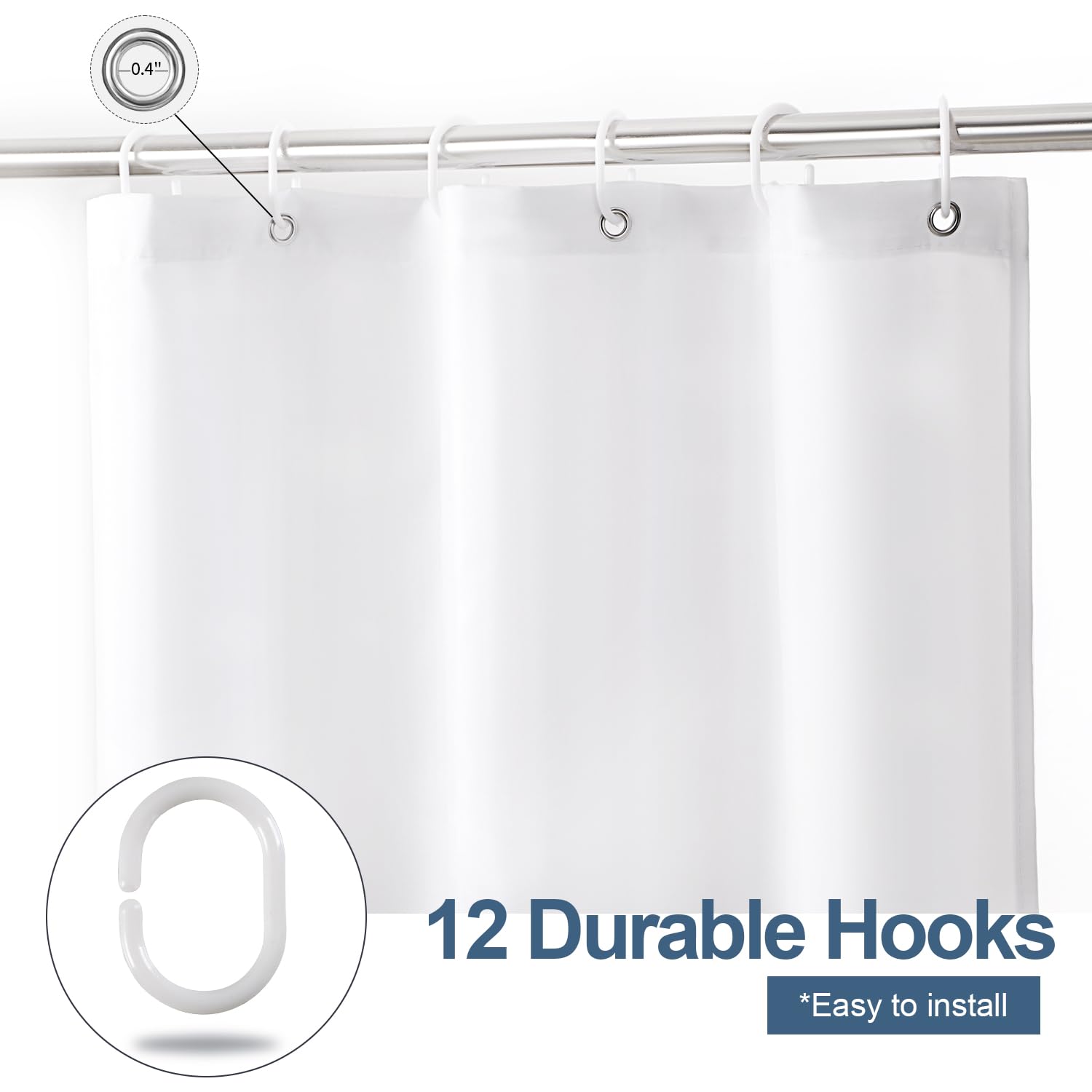 Besbesme Boho Mid Century Shower Curtain Set, Waterproof Fabric For Bathroom Decor Bathtub Modern Machine Washable Weighted Hem