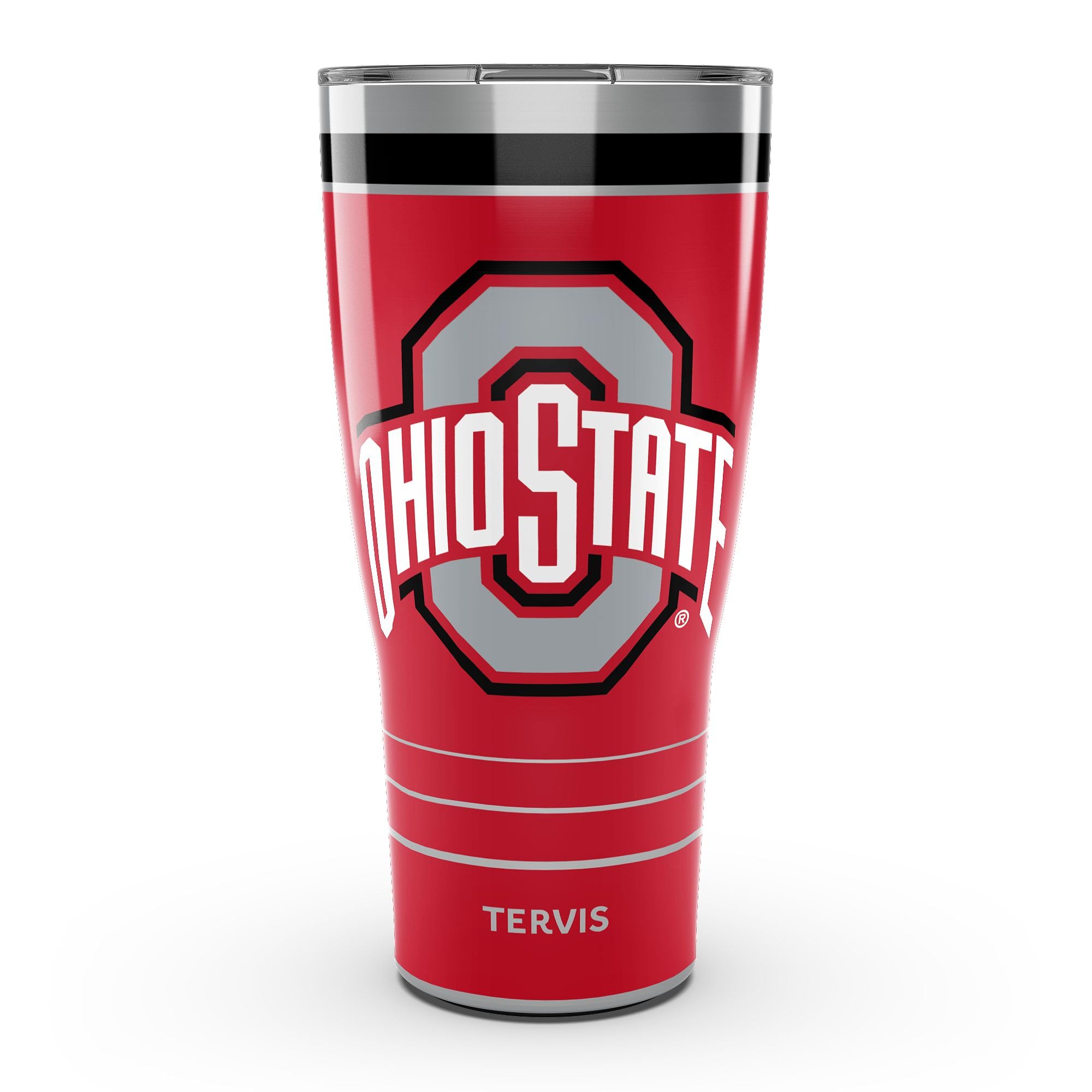 Tervis Traveler Ohio State Buckeyes - MVP Triple Insulated Tumbler Travel Cup Keeps Drinks Cold & Hot, 30oz, Stainless Steel