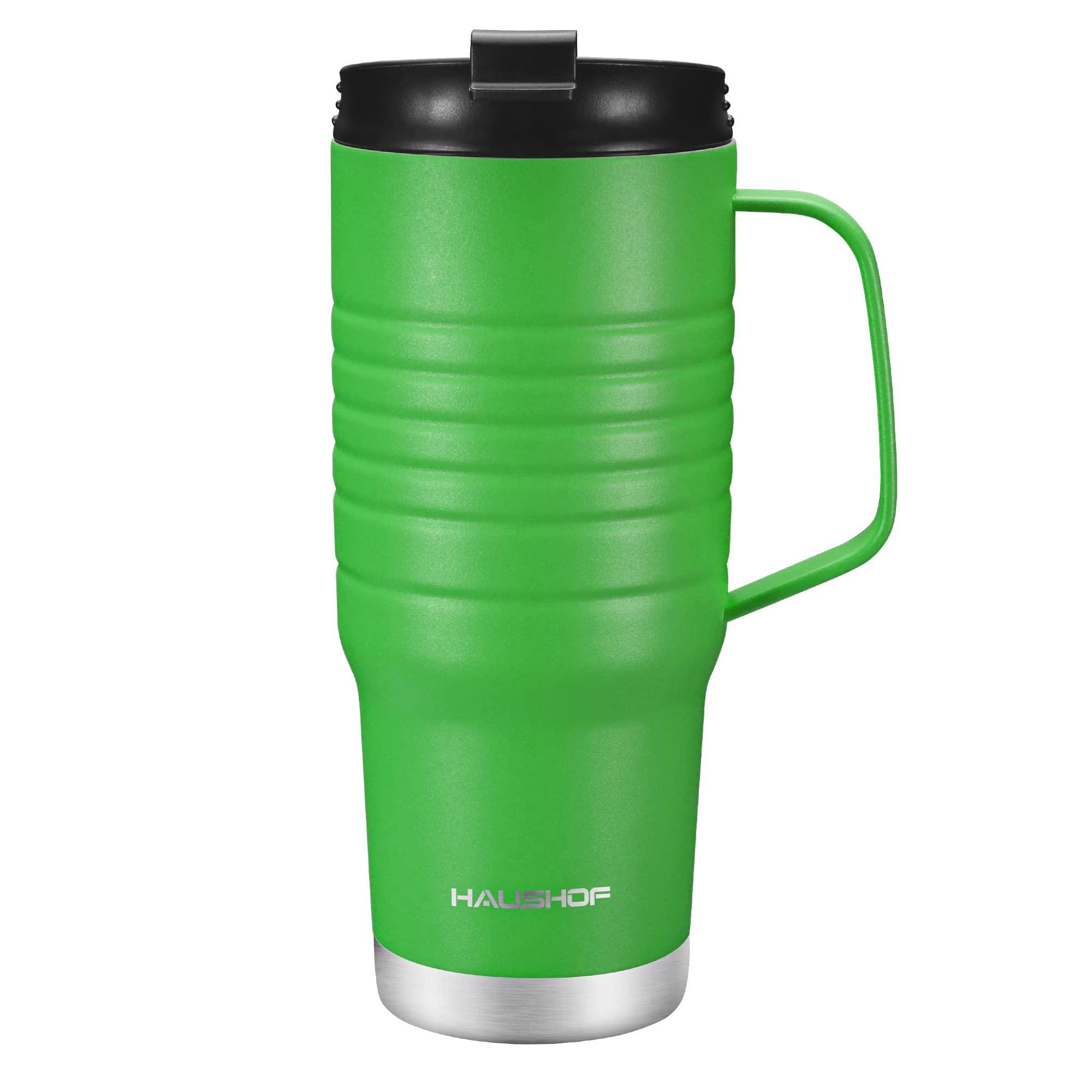HAUSHOF 24 oz travel mug with Handle, Stainless Steel Vacuum Insulated Coffee mug, Double Wall with Leakproof Lid, BPA Free