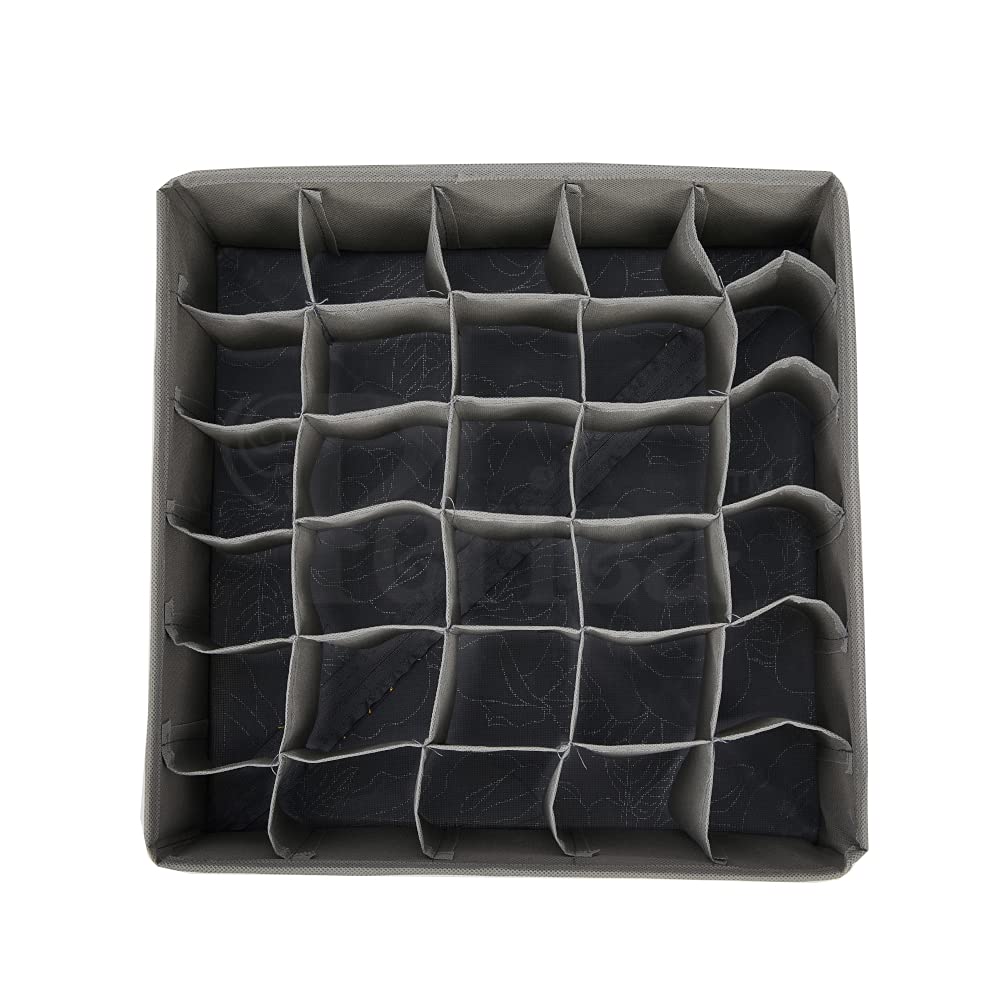 Periea Drawer Organizer Bedroom Underwear 30 Cell 'Fosy' (Premium, Metallic Floral)