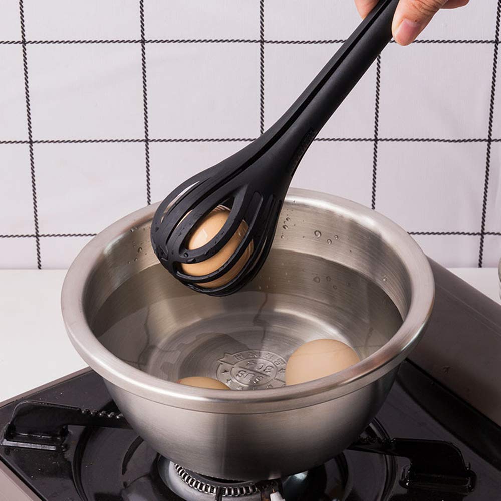 Multi-Purpose Egg Whisks, Multi-Function Nylon Egg Beaters, Kitchen Tongs, Food Tongs, Handheld Whisk For Blending, Whisking, Be