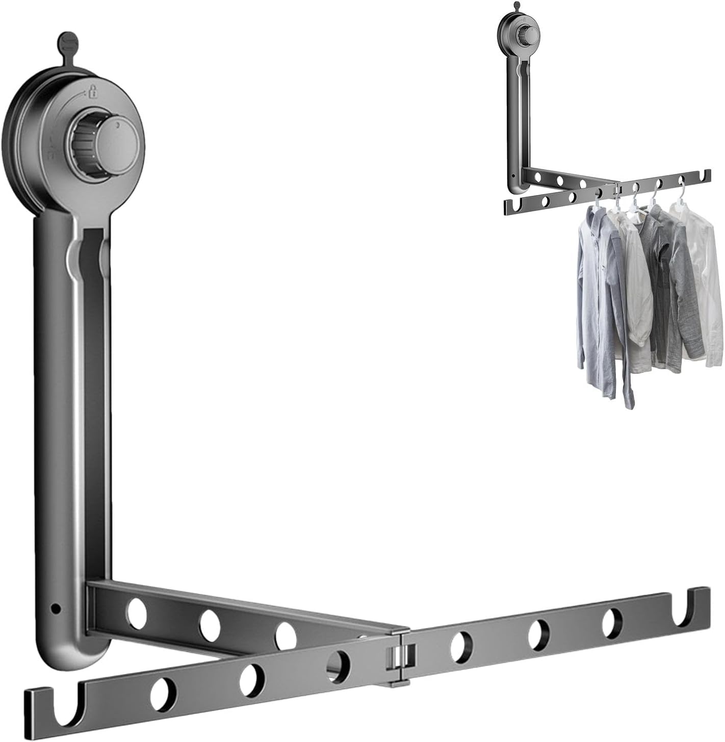 BLURISM Foldable Aluminium Travel Hangers Extra Light & Windproof with Gift Box, Space Saving for Outdoor/Cruise  Clothes Hange