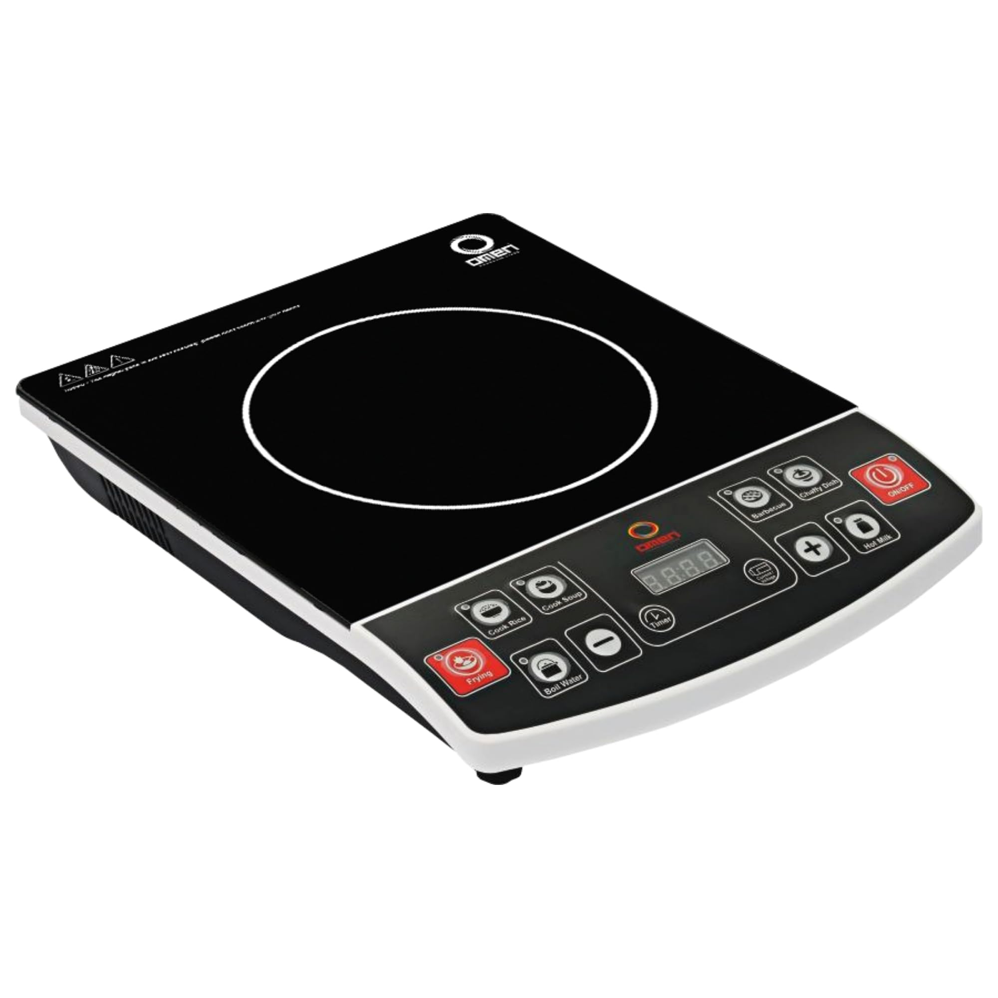 Omen Changing Lives Om10, 2000W Induction Cooktop | Smart PushButton Controls | Led Digital Display | Adjustable Temperature &
