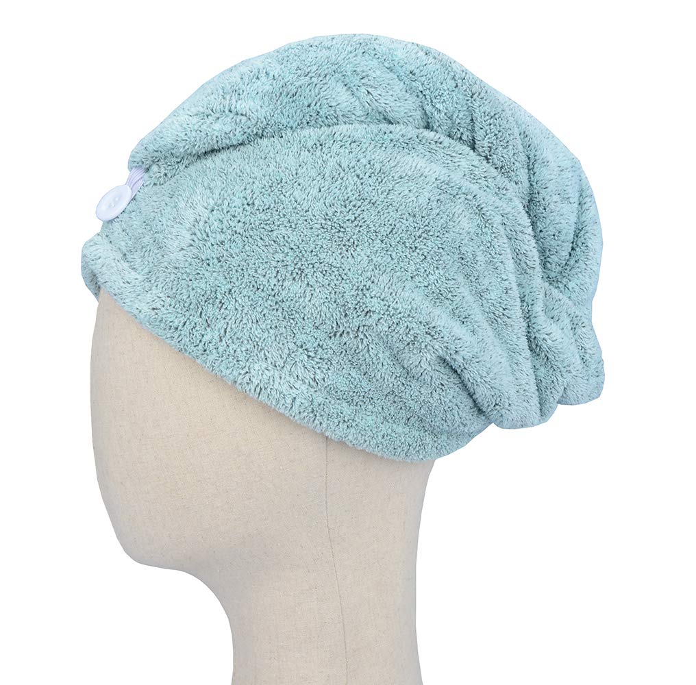 HOPESHINE Hair Towel Twist Microfiber Women's Soft Shower Towels for Curly Hair Turban Wrap Drying Cap Great Gift for Girls 3-Pa