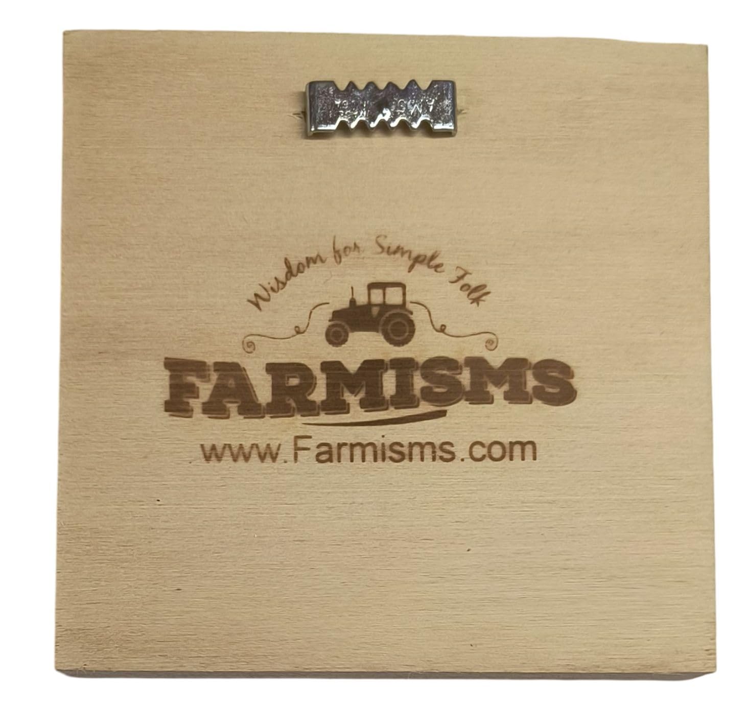 Farmisms 4x4 Inspirational Wooden Rustic Country Signs for Country Farm Living -Wash Your Hands. (no, Seriously)