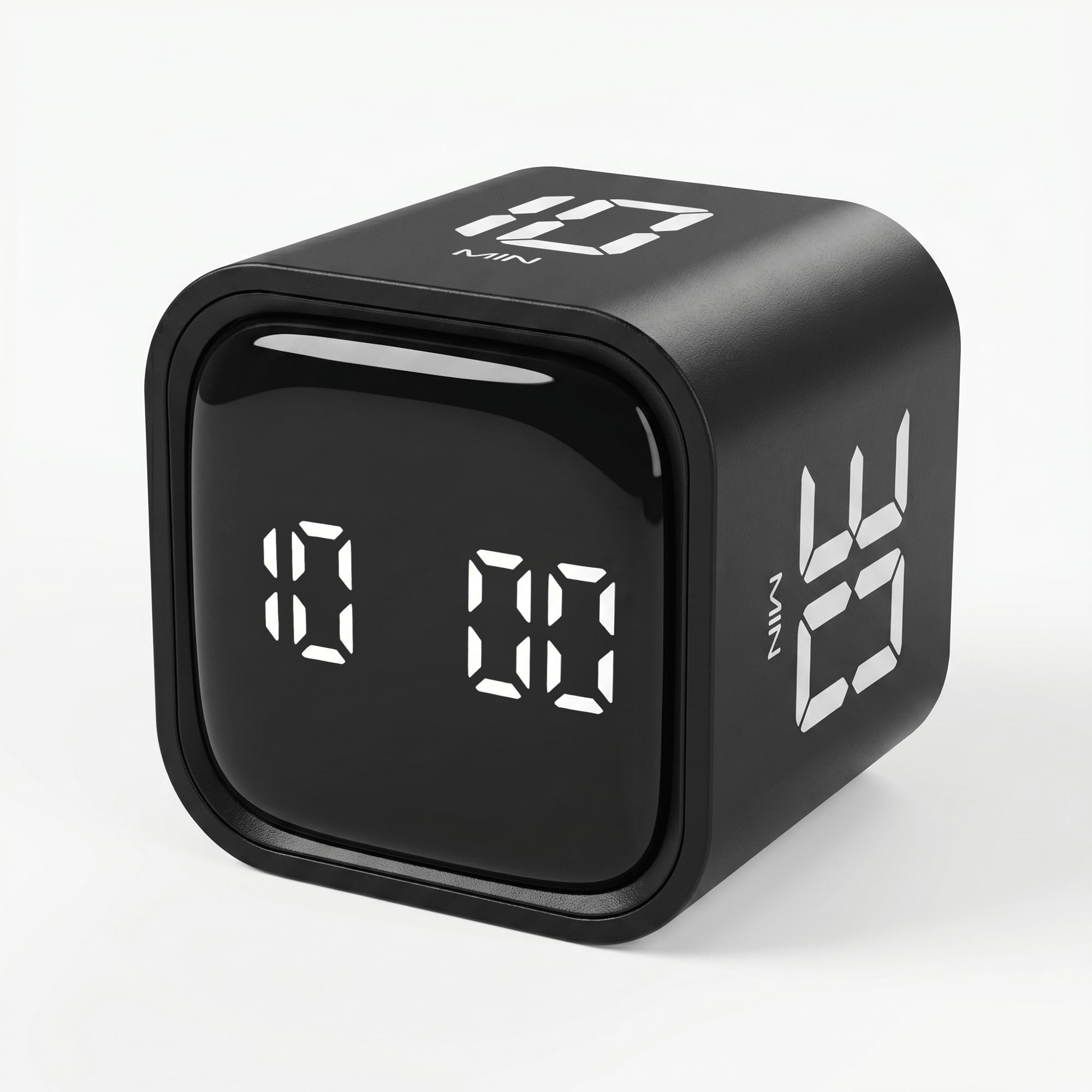 Pomodoro Timer Cube, Productivity Visual Timer Flip, 5/10/30/60 Min Preset Custom Countdown, ADHD Tool Rotating Countdown Stopwa