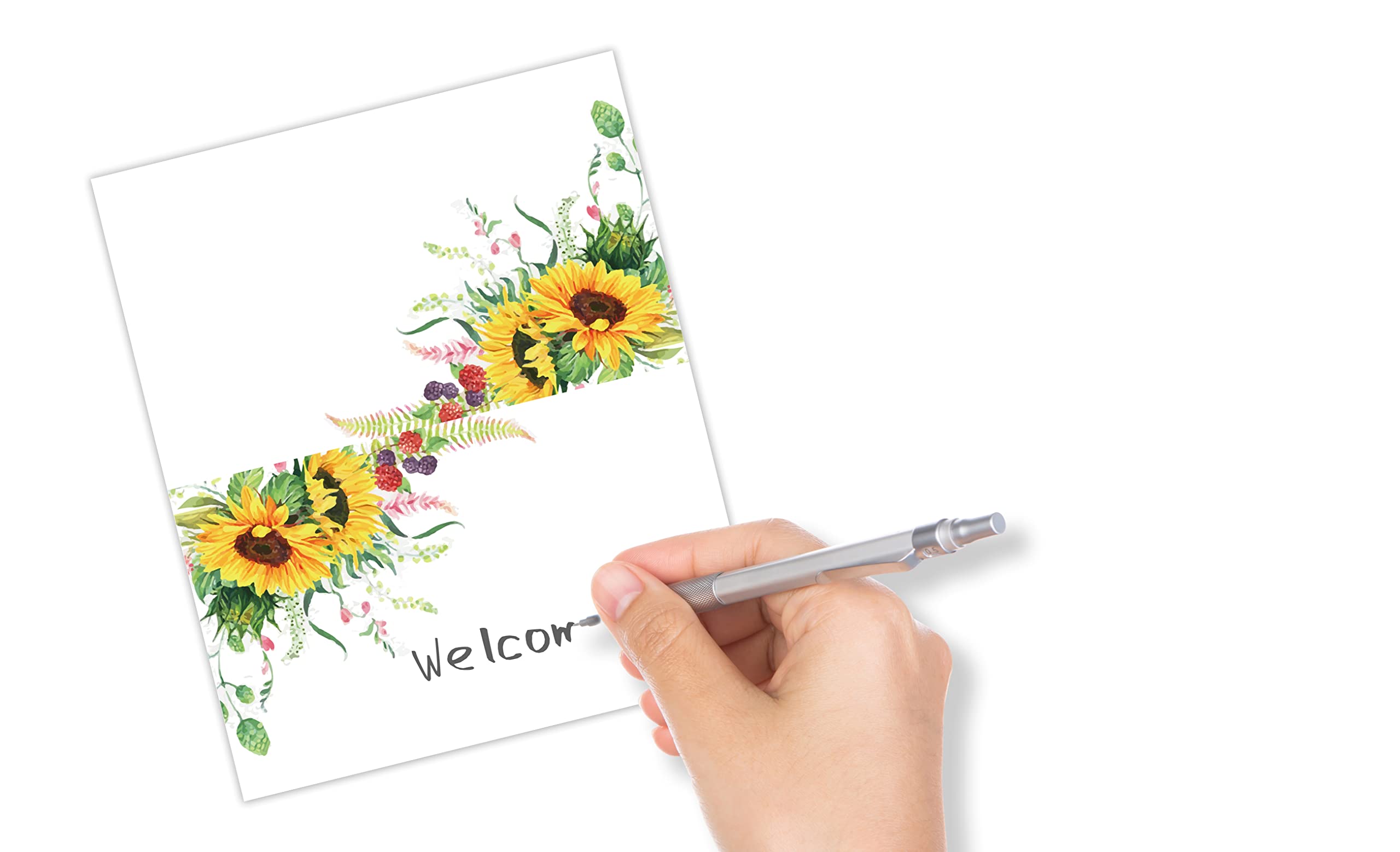 Table Place Card, Sunflower Themed Tent Style Cards, Pack Of 25 Half-Fold Reception Place Card, Perfect For Sunflower Party, Wed
