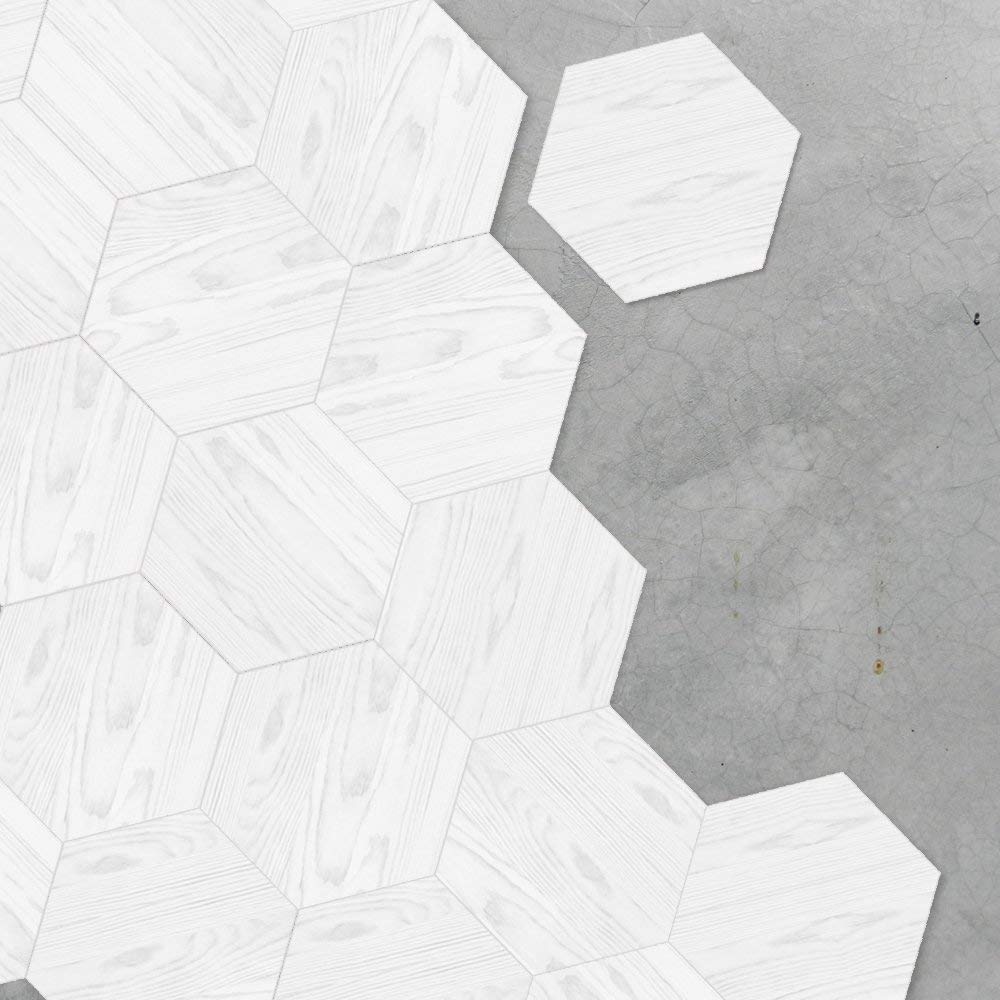 10 Pcs Hexagon Non-Slip Vinyl Floor Sticker For Home Decor, Peel And Stick Self-Adhesive Wallpaper Sticker For Living Room Kitch