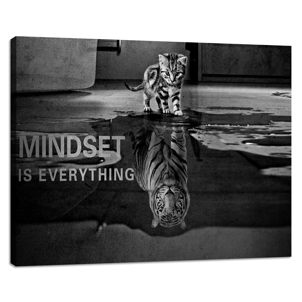 Motivational Canvas Wall Art Inspirational Entrepreneur Quotes Poster Print Wall Decor Artwork Painting Picture Framed Ready To