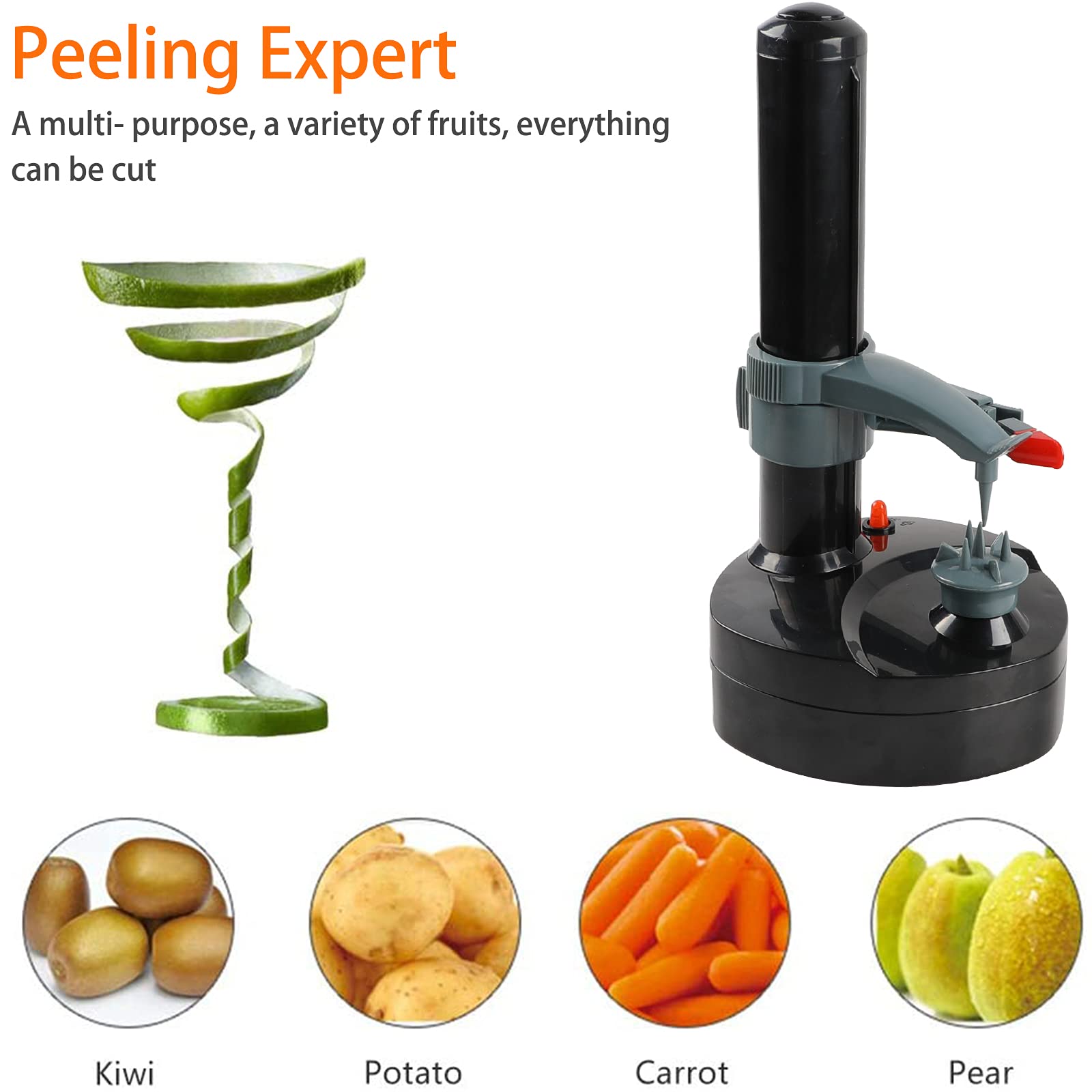 Electric Potato Peeler With 23 Replacement Blades Rotato Express Stainless Steel Automatic Rotating Fruits Fruit Potato Peeler V