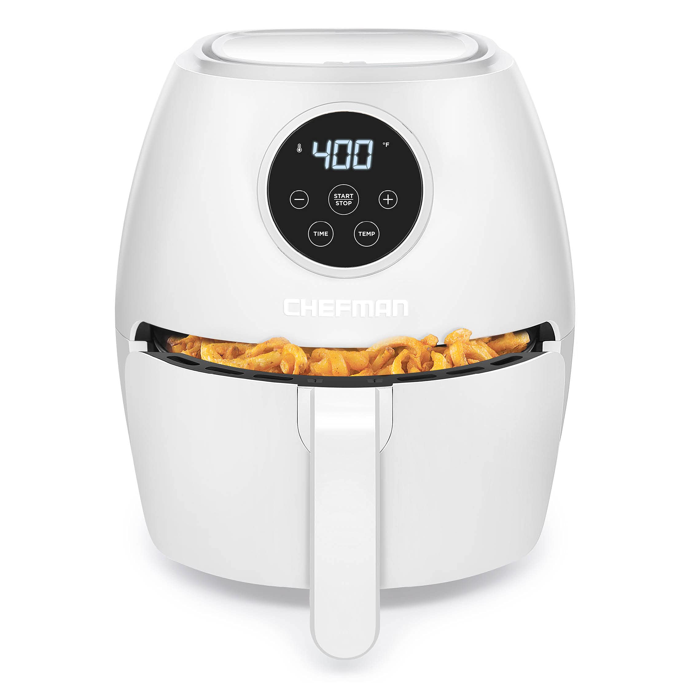 Chefman Small Air Fryer Healthy Cooking, 3.7 Qt, Nonstick, User Friendly And Digital Touch Screen, W/ 60 Minute Timer & Auto Shu
