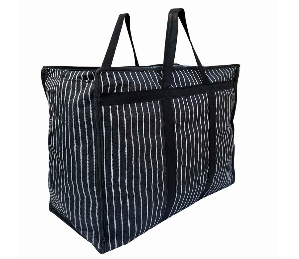 Ganesh Enterprises Multipurpose Extra Large Big Heavy Duty Storage Organizer Reusable Canvas Shopper Bag With Strong Handles And