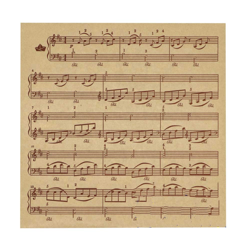 [Music Score] 200 Pcs Baking Papers Grease-Proof Wax Papers Hamburger Papers