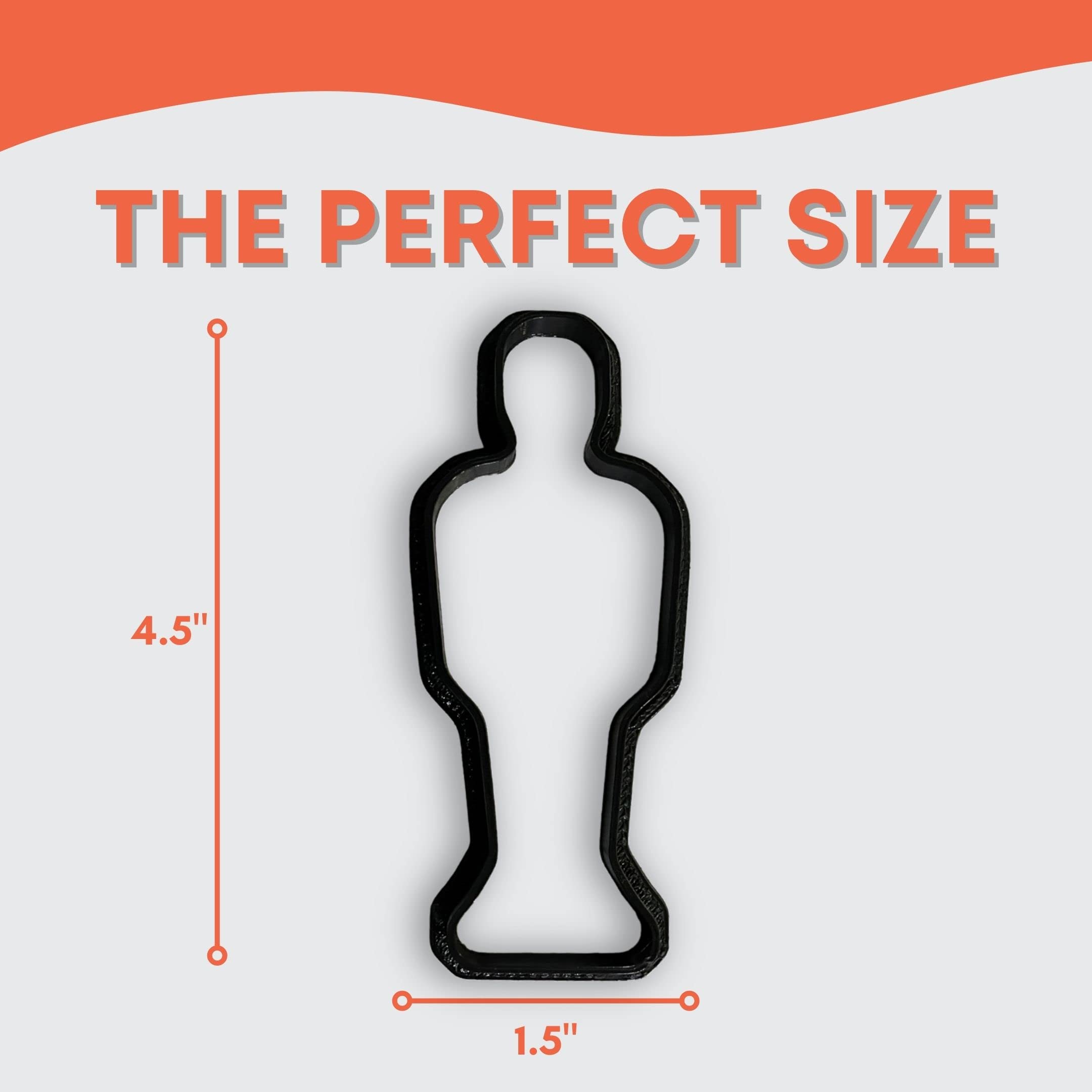 Oscar Cookie Cutter With Easy To Push Design (4.5 Inch)