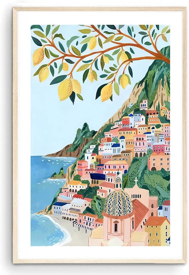 Positano, Amalfi Coast Art Print, Italy Art Print, Travel Gift, Travel Poster, Europe Print, Italian Coast, Italian Riviera, Hou