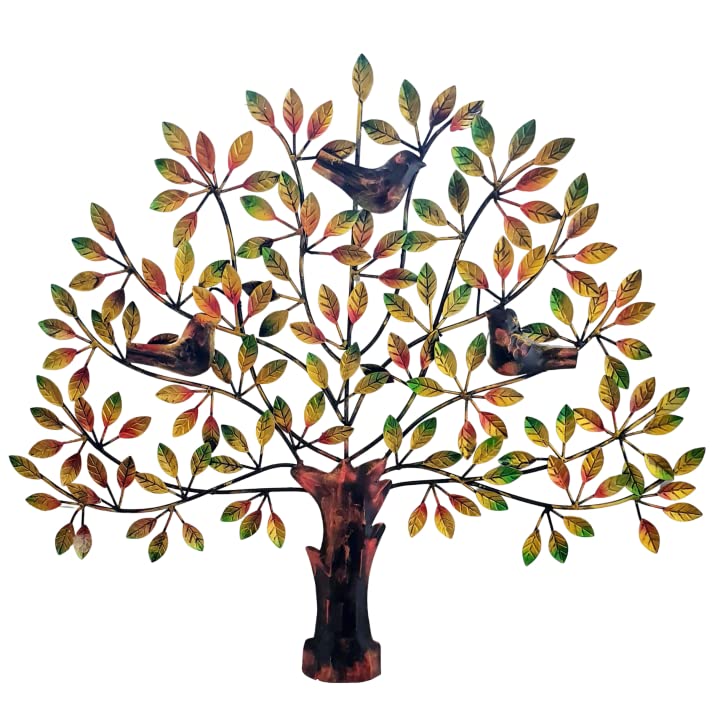 Mohan Jodero Elegant Birds, Figures Iron Metal Handicraft Wall Decor- Multicolor, Standard