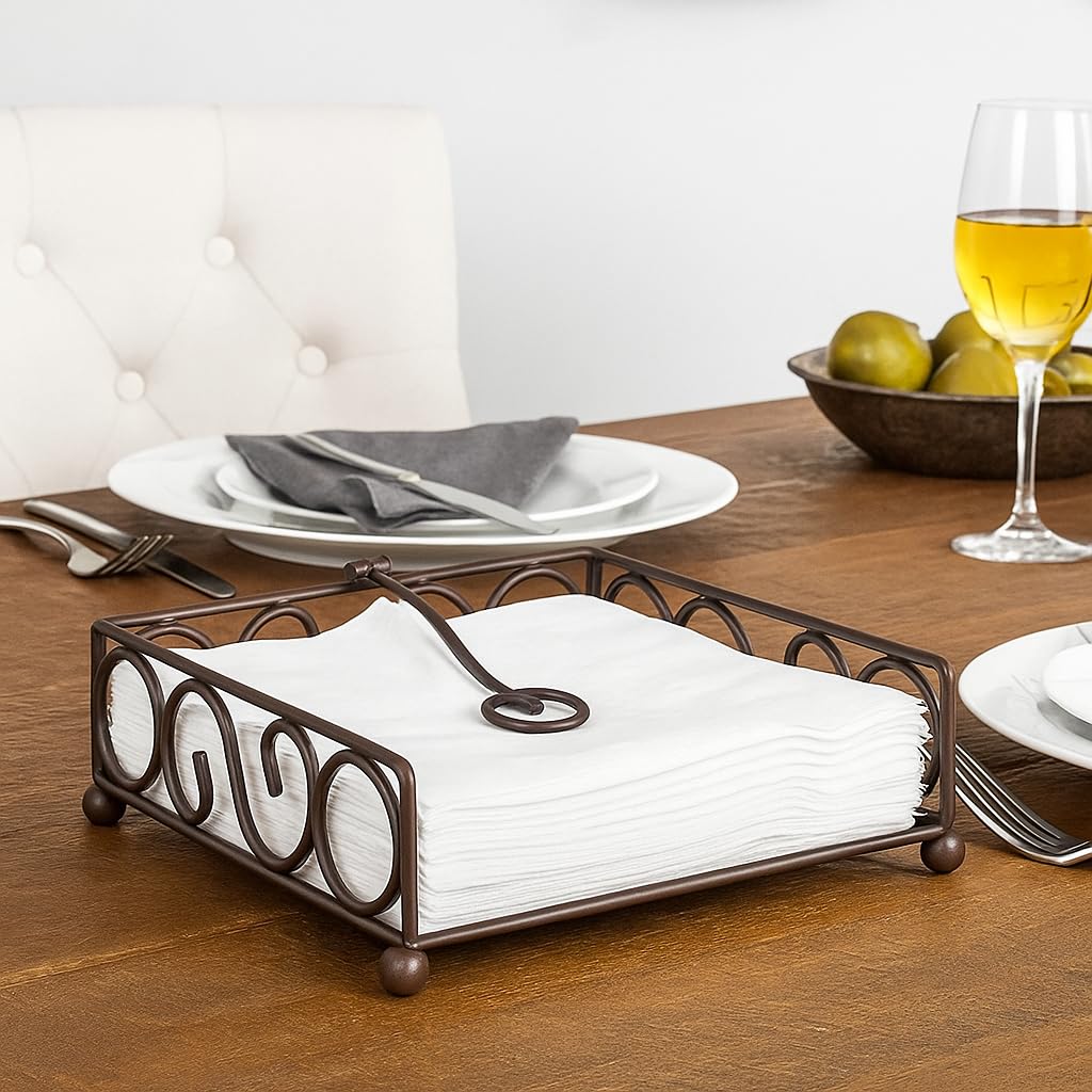 Craft Mshopr Double S Shaped Wrought Iron Tissue roll Holder One-Handed Tear Paper | Tissue Paper Holder | Paper Towel Holder |