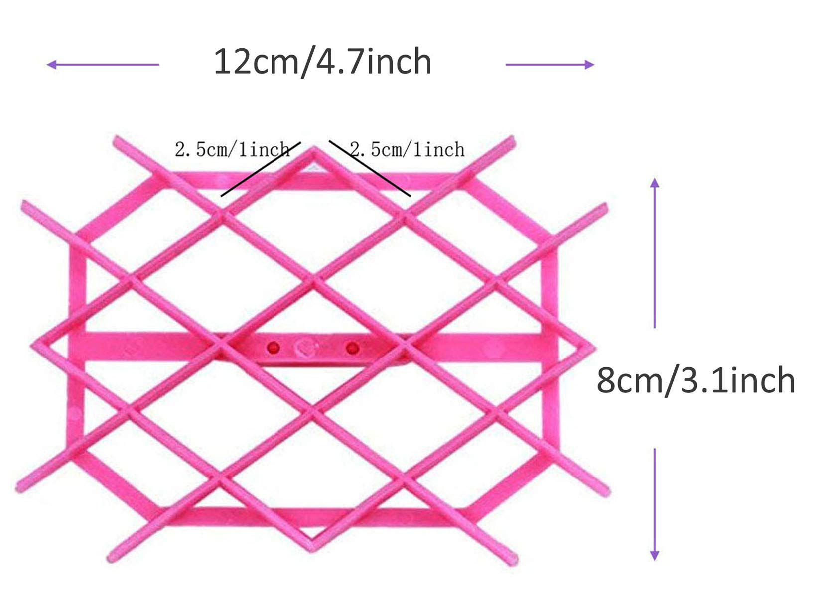 Wjsyshop Rhombus Diamond Shape Fondant Cake Mould Embosser Embossing Cutter Mold Stamp Tool