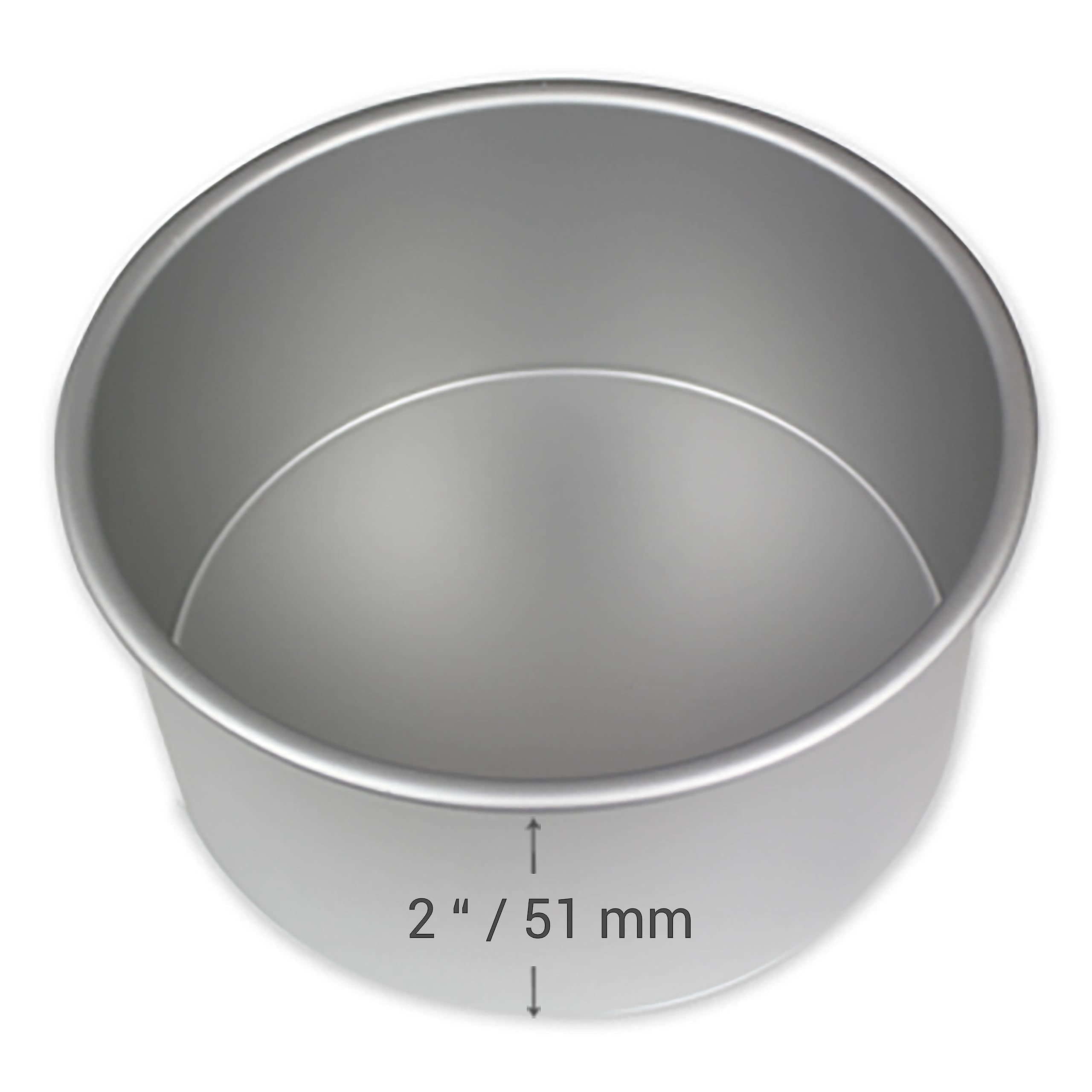 Pme Professional Aluminum Round Cake Pan, 10 X 2 In